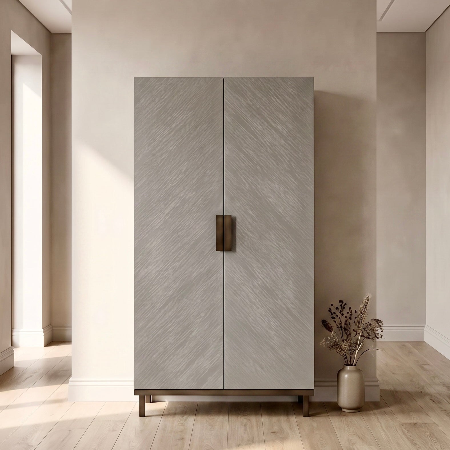 Lilly Wardrobe – Grey Oak