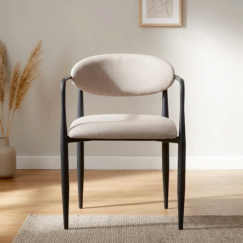 Liam Dining Chairs – Set of 2 | Champagne