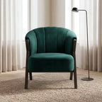 Nico Accent Chair – Velvet | Dark Green