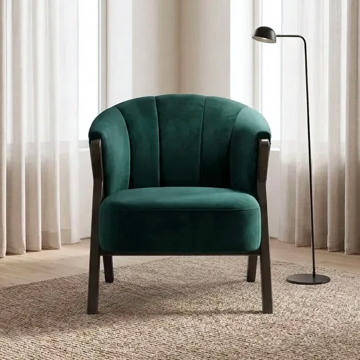 Nico Accent Chair – Velvet | Dark Green