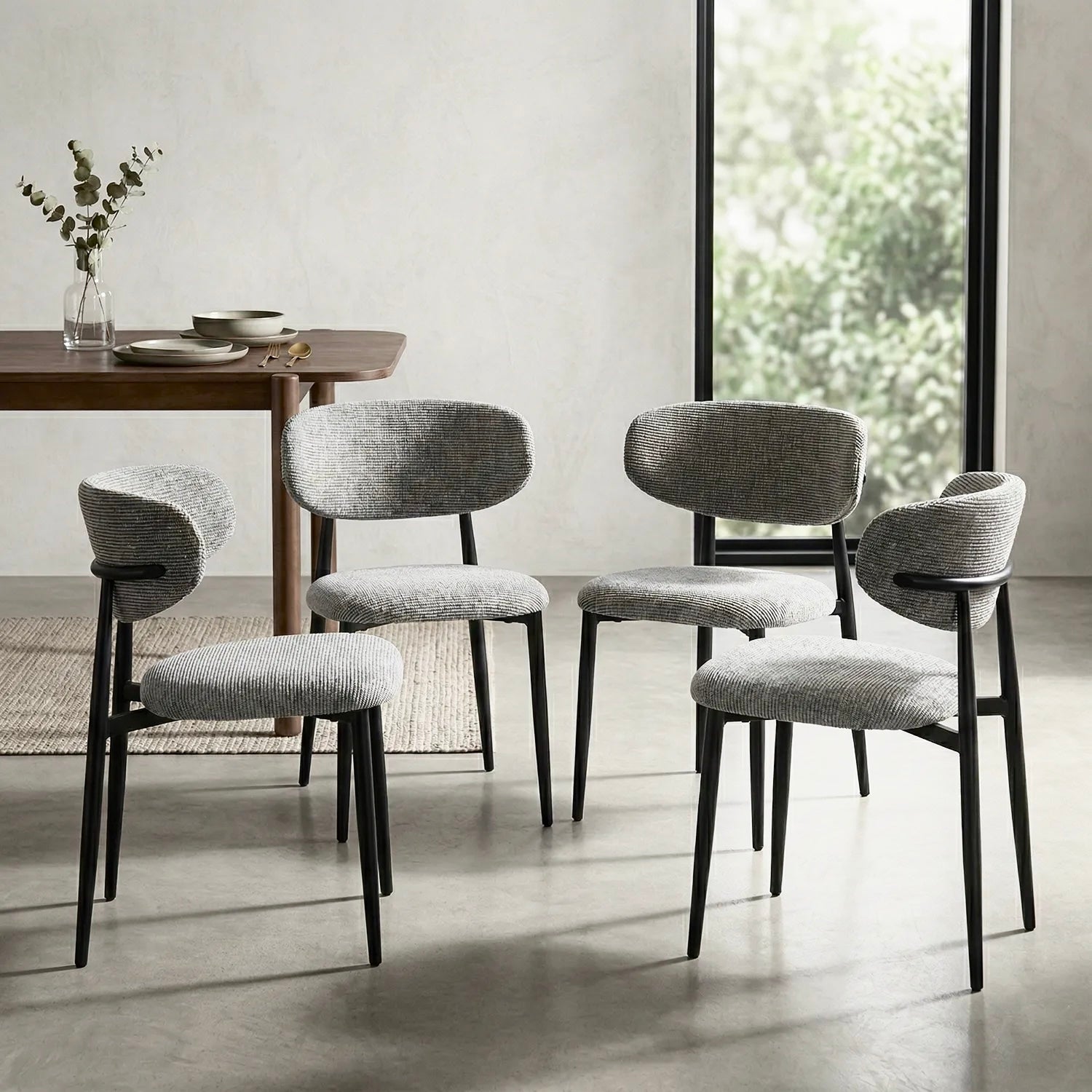 Almos Dining Chairs – Set of 4 | Grey