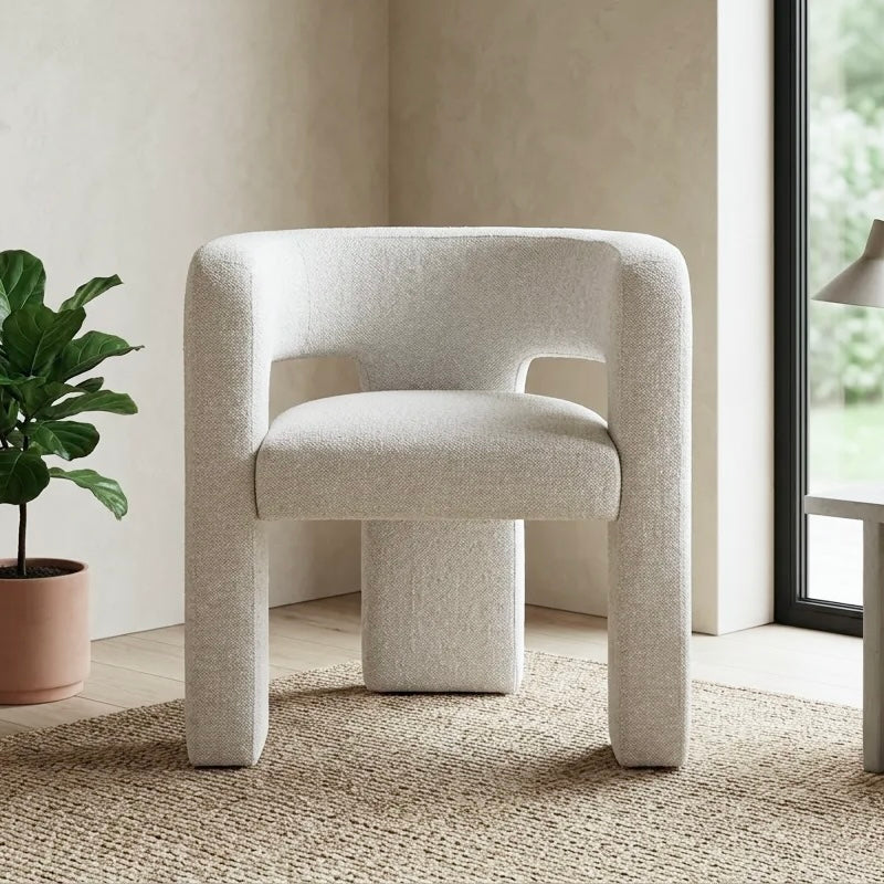 Crescent Chair – Mink | Boucle