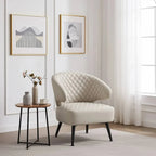Gemma Accent Chair – PU Leather | Beige