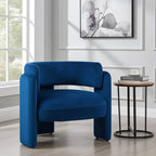 Hailey Accent Chair – Velvet | Navy