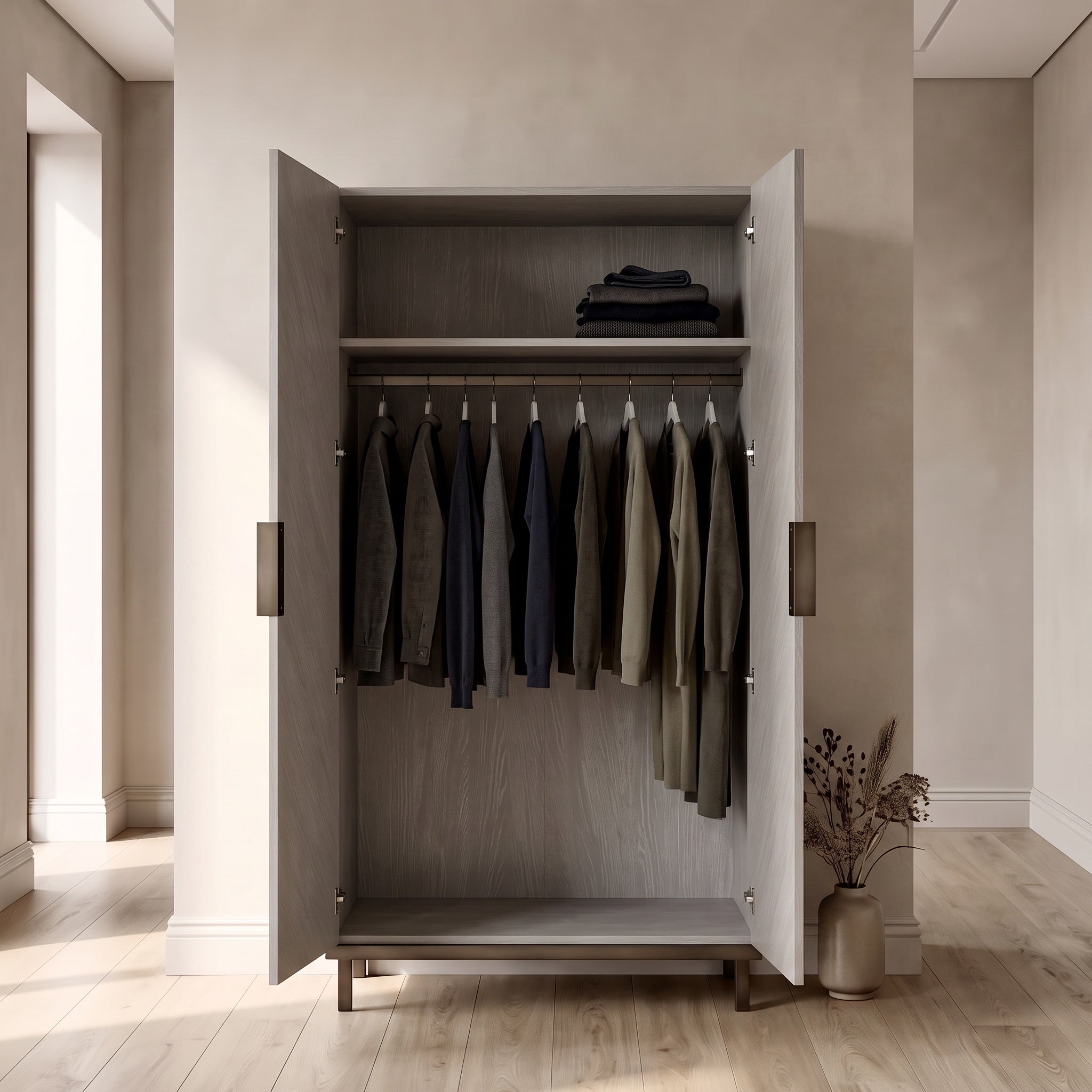 Lilly Wardrobe – Grey Oak