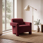 Apex Armchair – Wine | Soft Weave