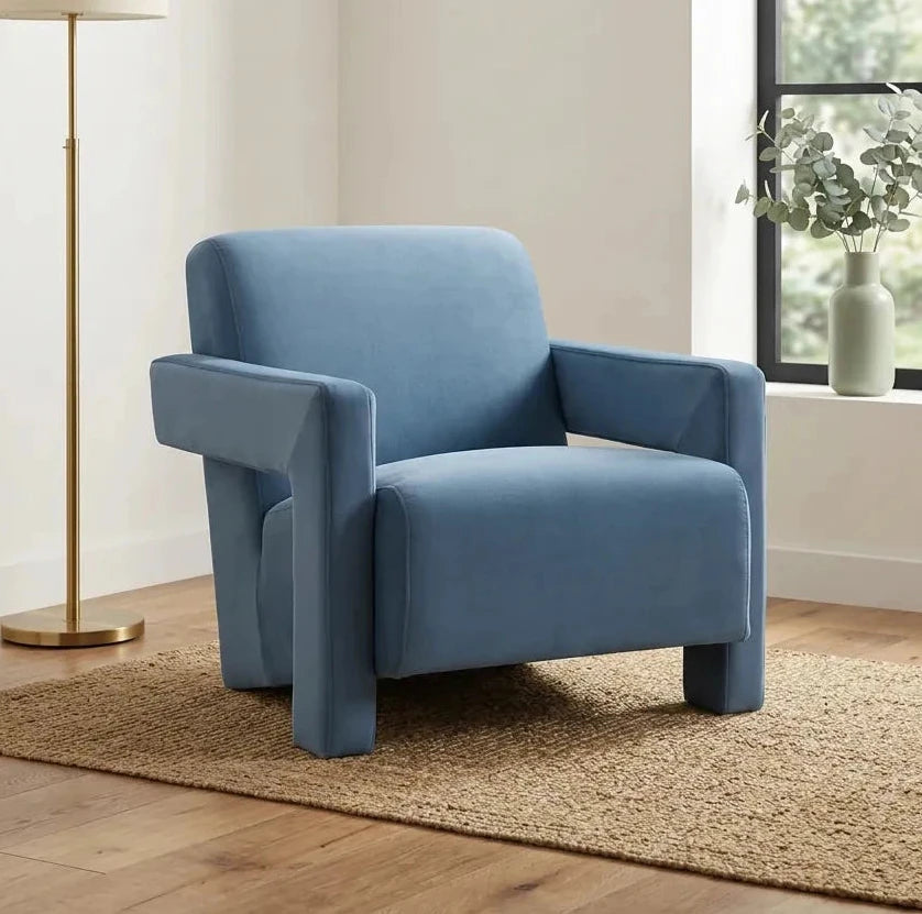 Apex Armchair – Blue | Soft Weave