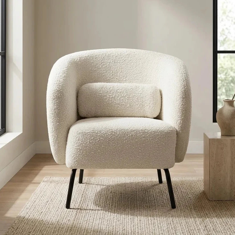 Joey Armchair – Cologne Ivory | Boucle