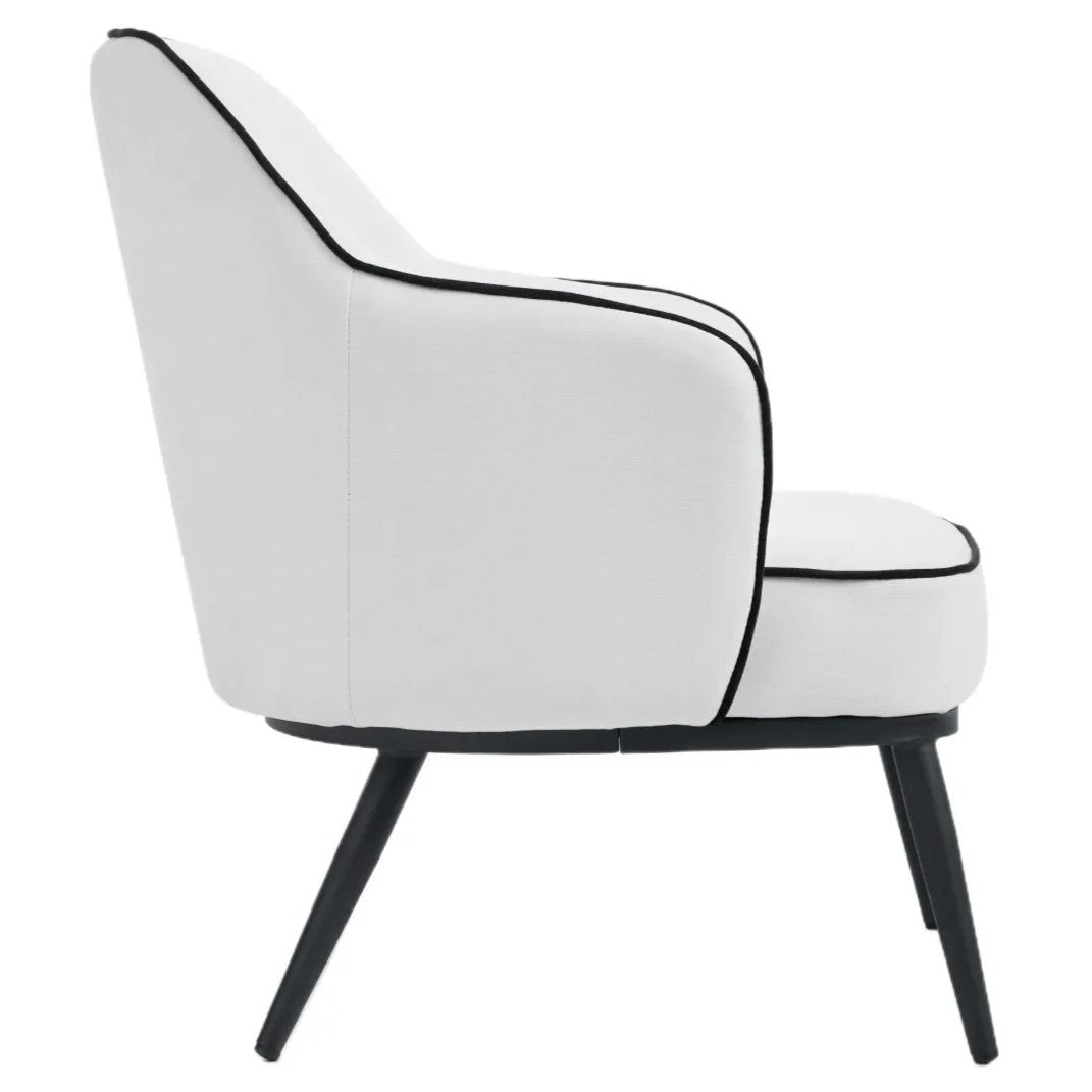 Karoll Accent Chair – Linen | Cream