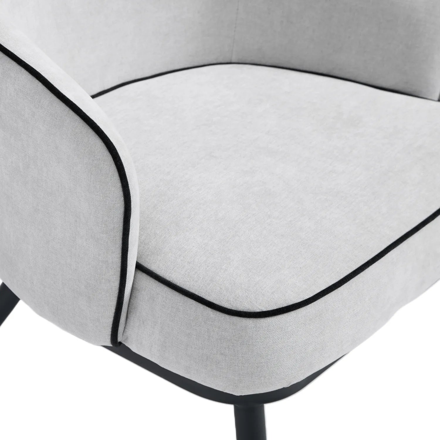 Karoll Accent Chair – Linen | Grey