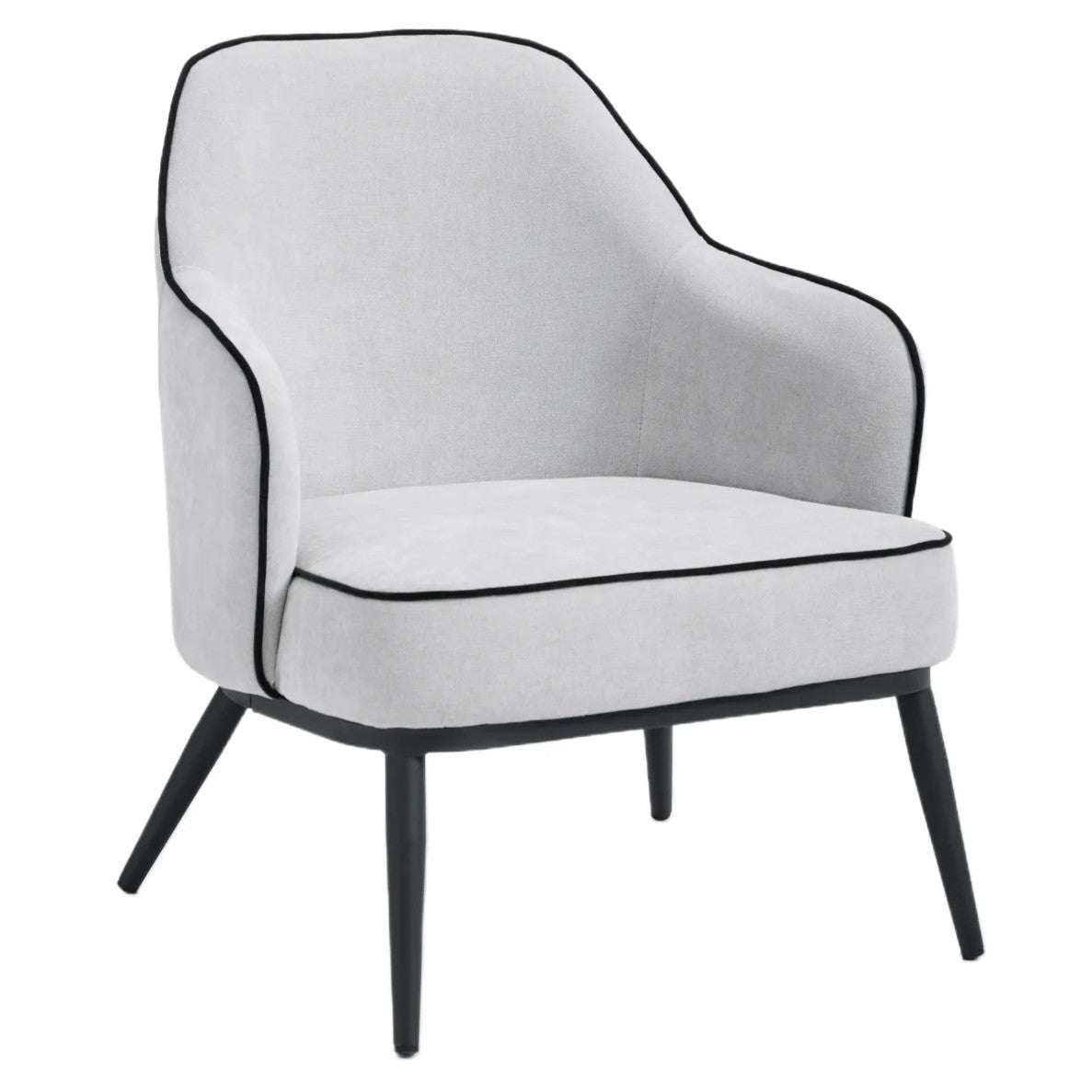 Karoll Accent Chair – Linen | Grey