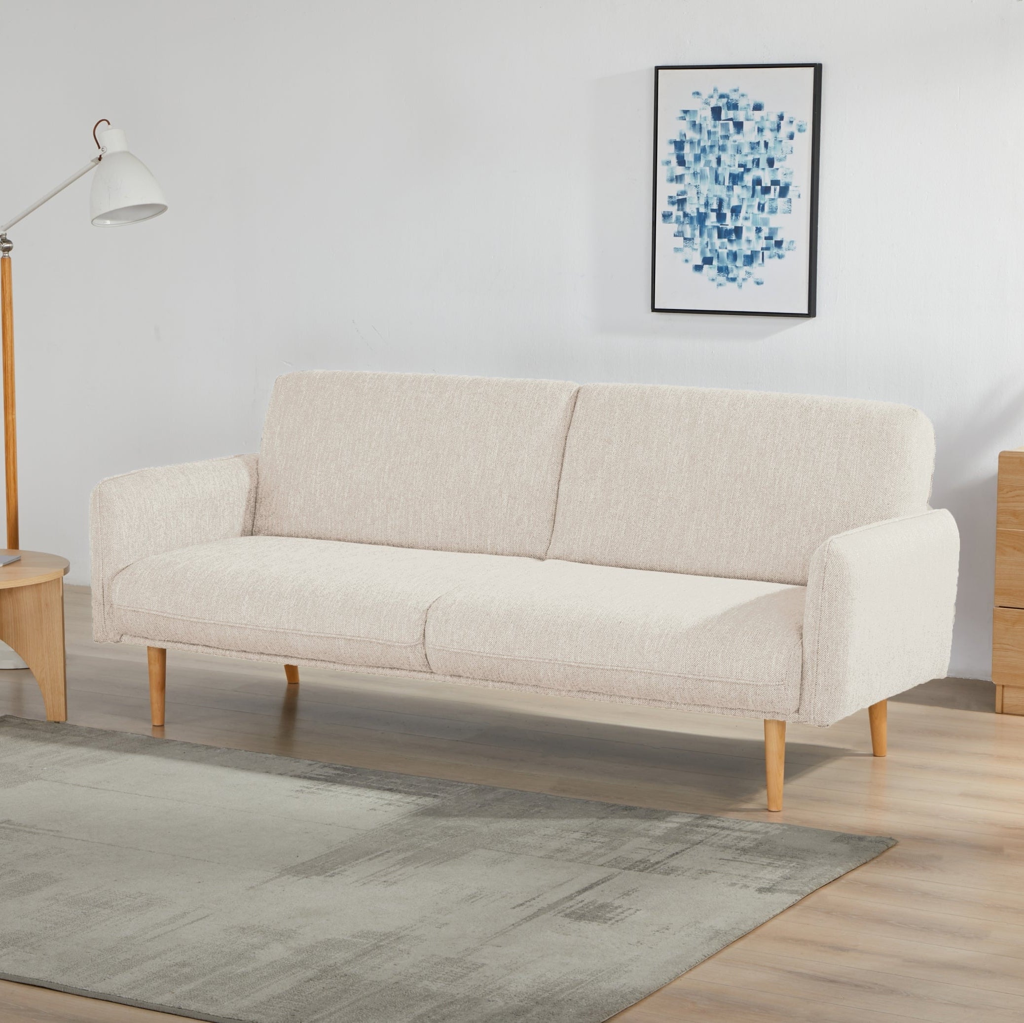 Resten Sofa Bed – 3 Seater | Cream