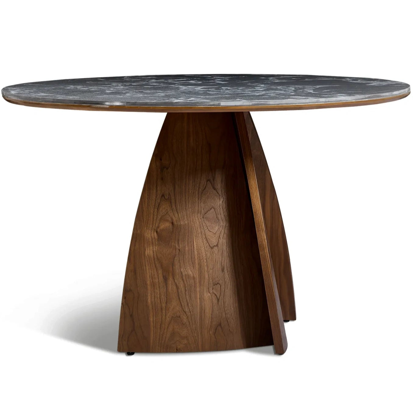 Lina Dining Table – Round | Black Marble
