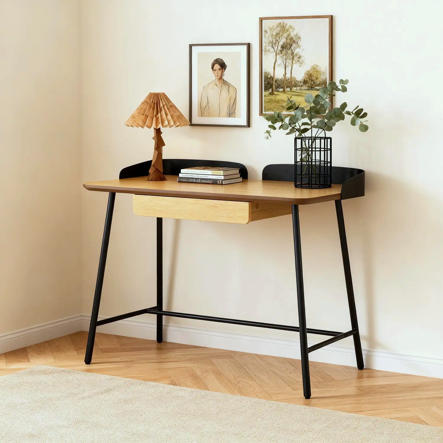 Maven Dressing Table – One Drawer | Natural Oak