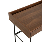 Meadow Dressing Table & Mirror – Two Drawer | Walnut
