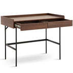 Meadow Dressing Table & Mirror – Two Drawer | Walnut