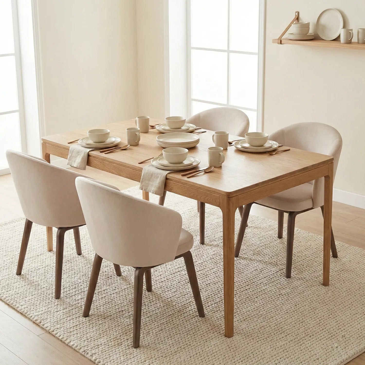 Kinfolk Dining Table – Rectangle | Natural Oak