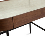 Mossley Dressing Table & Mirror – One Drawer | Walnut