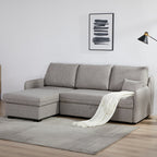 Movra Corner Sofa Bed (Storage) – 3 Seater | Grey