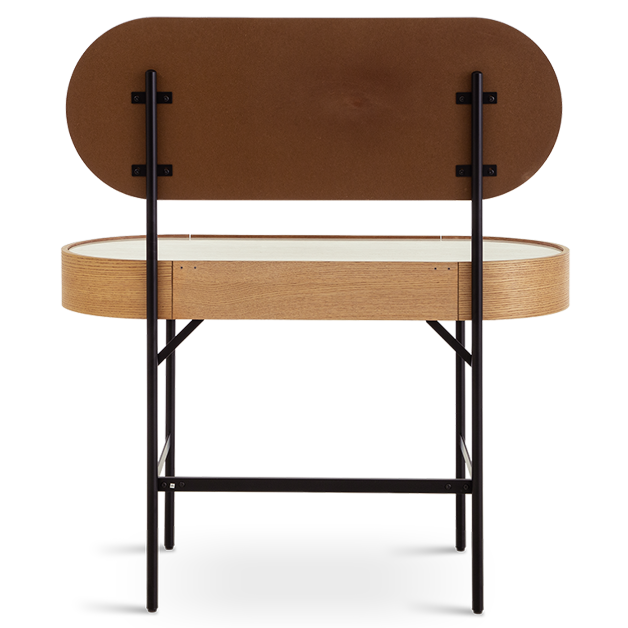 Mossley Dressing Table & Mirror – One Drawer | Natural Oak