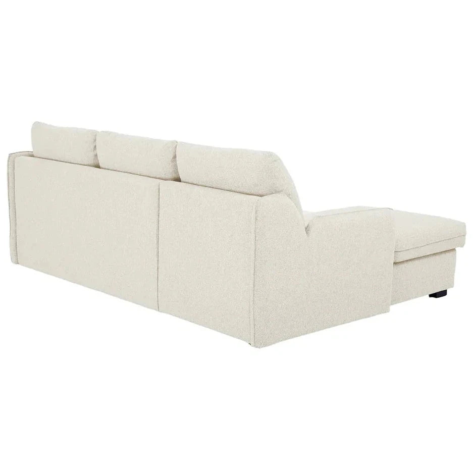 Movra Corner Sofa Bed (Storage) – 3 Seater | Cream