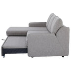 Movra Corner Sofa Bed (Storage) – 3 Seater | Grey