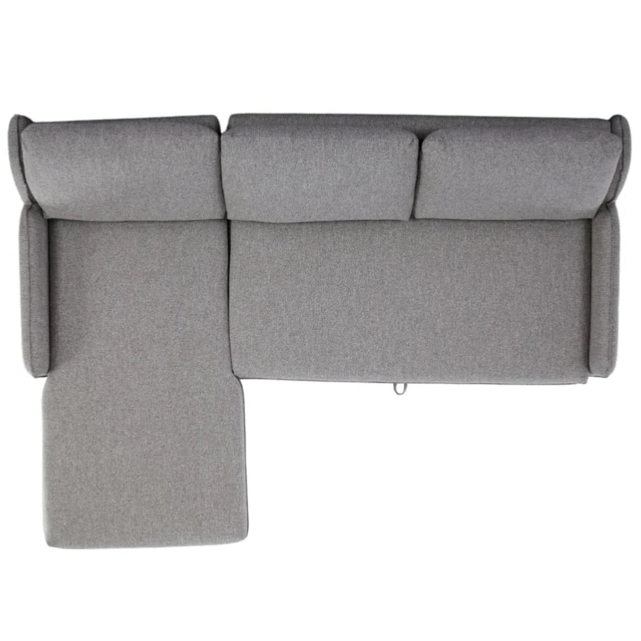 Movra Corner Sofa Bed (Storage) – 3 Seater | Grey