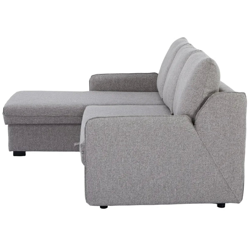 Movra Corner Sofa Bed (Storage) – 3 Seater | Grey