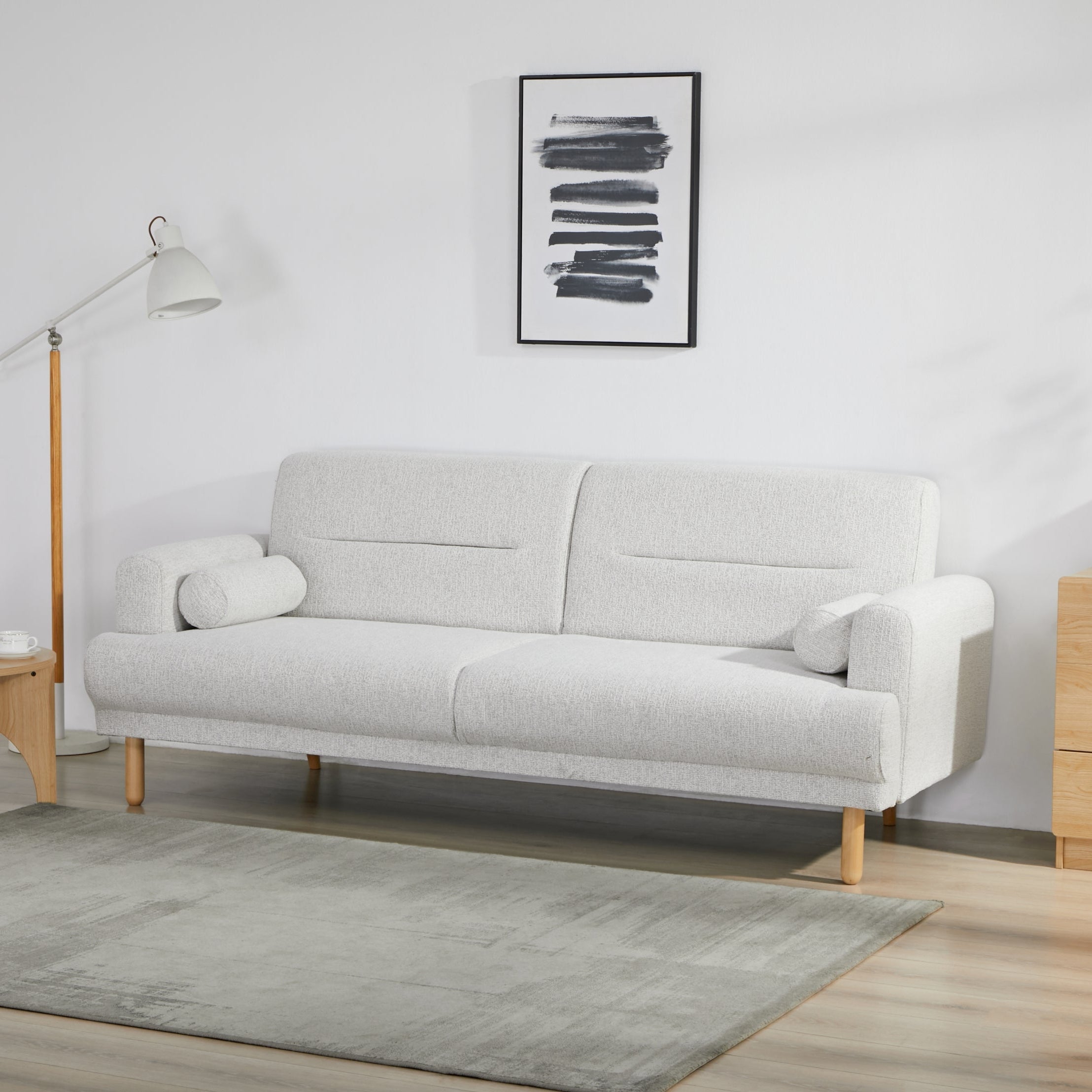 Nuvah Sofa Bed – 3 Seater | Off White