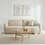 Nobie Sofa – 3 Seater | Light Cream