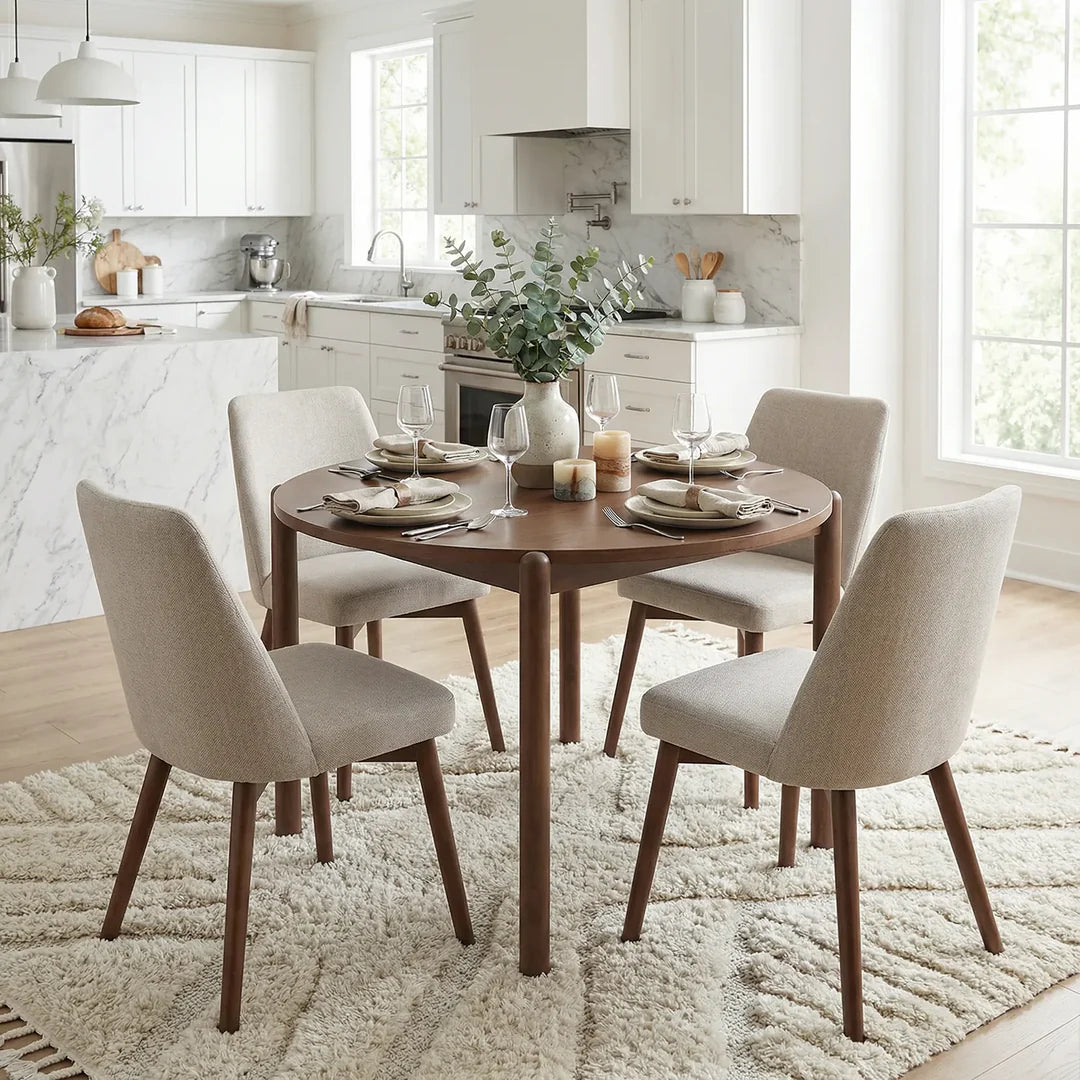 Nomi Dining Table – Round | Walnut