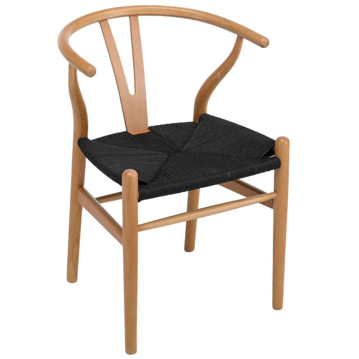 Osunba Dining Chairs – Set of 2 | Black & Natural Beech