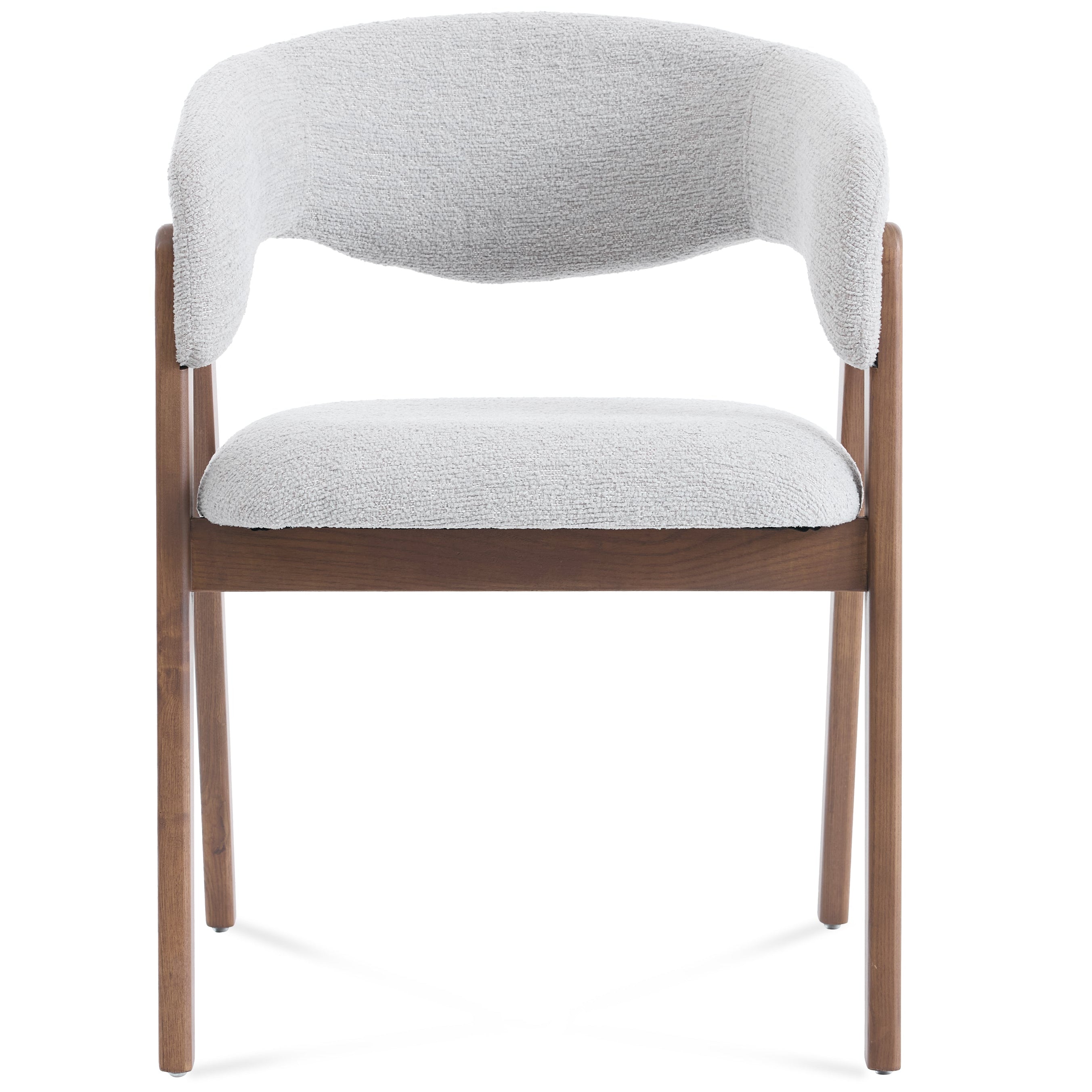 Riverton Boucle Dining Chair – Light Grey