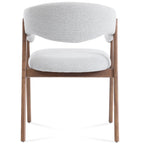 Riverton Boucle Dining Chair – Light Grey
