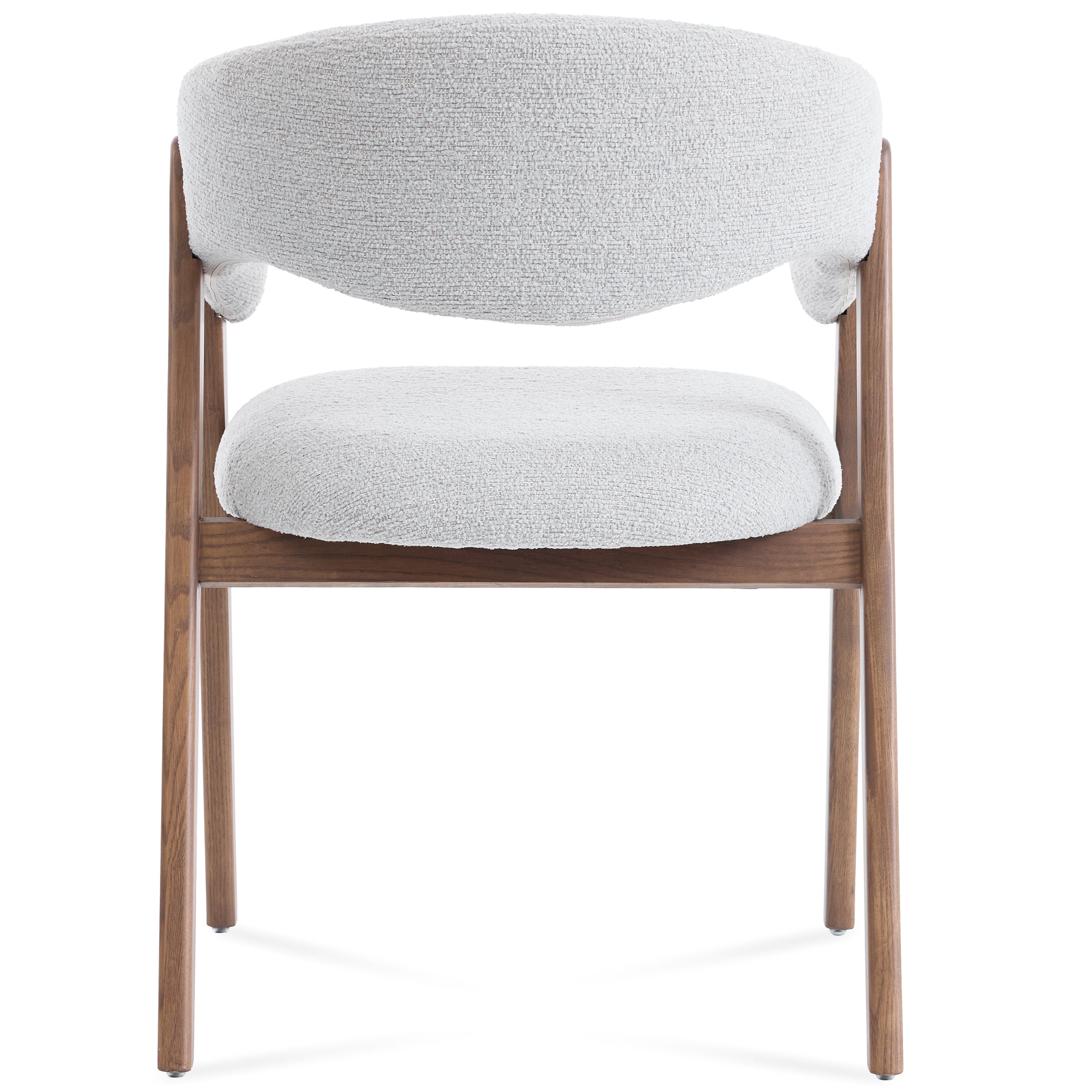 Riverton Boucle Dining Chair – Light Grey