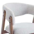 Riverton Boucle Dining Chair – Light Grey