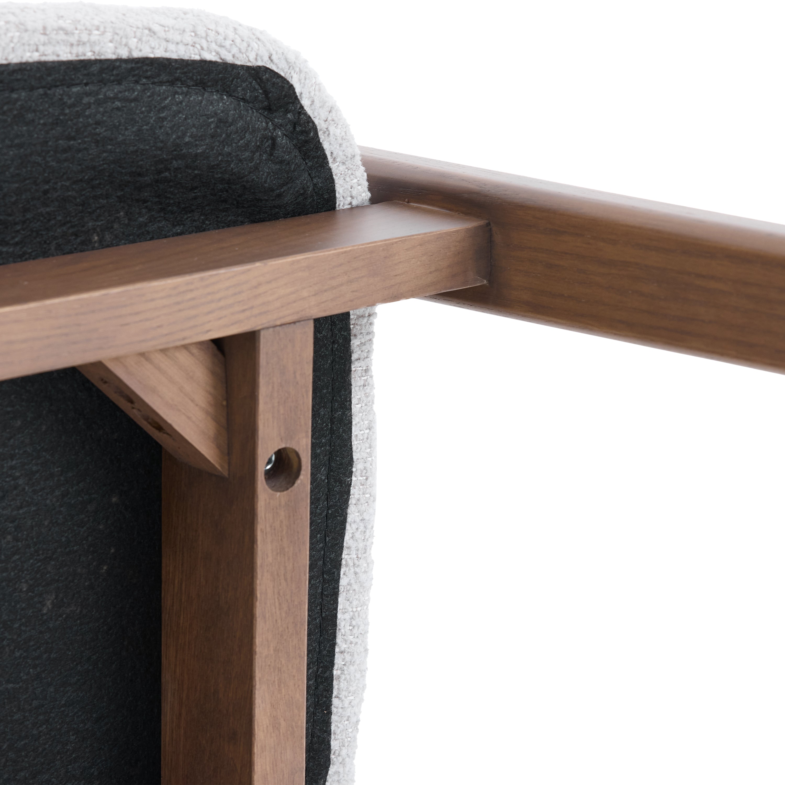 Riverton Boucle Dining Chair – Light Grey