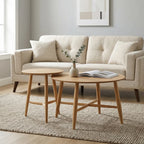 Sander Coffee & Side Tables – Set of 2 | Natural Oak