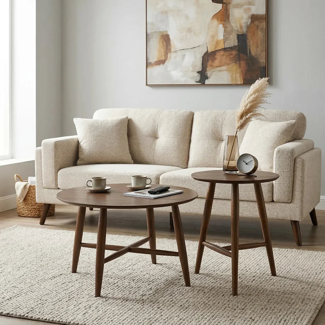 Sander Coffee & Side Tables – Set of 2 | Walnut