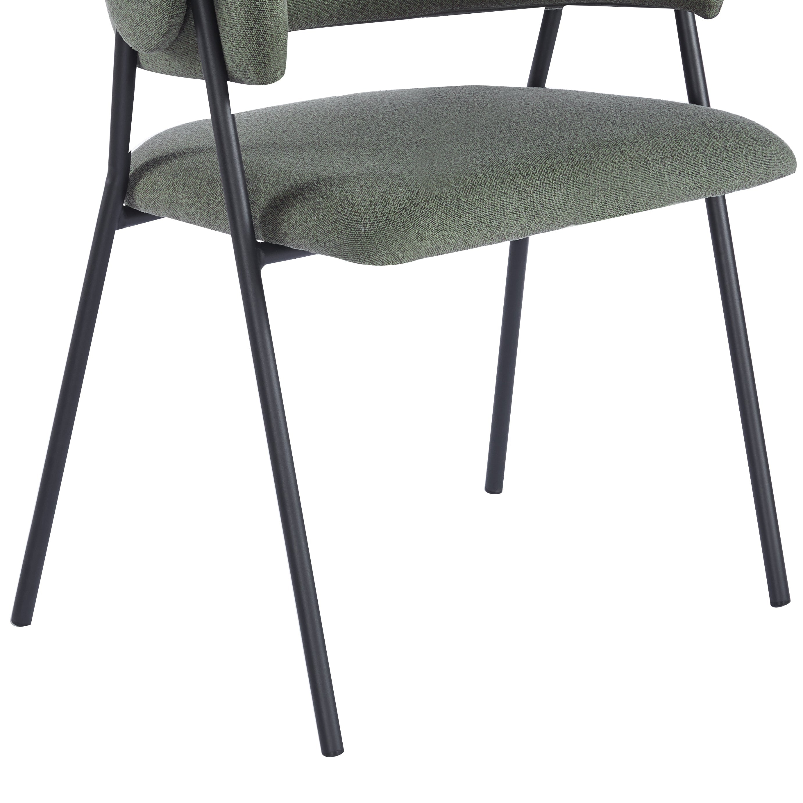 Shiro Dining Chairs – Set of 4 | Olive Green