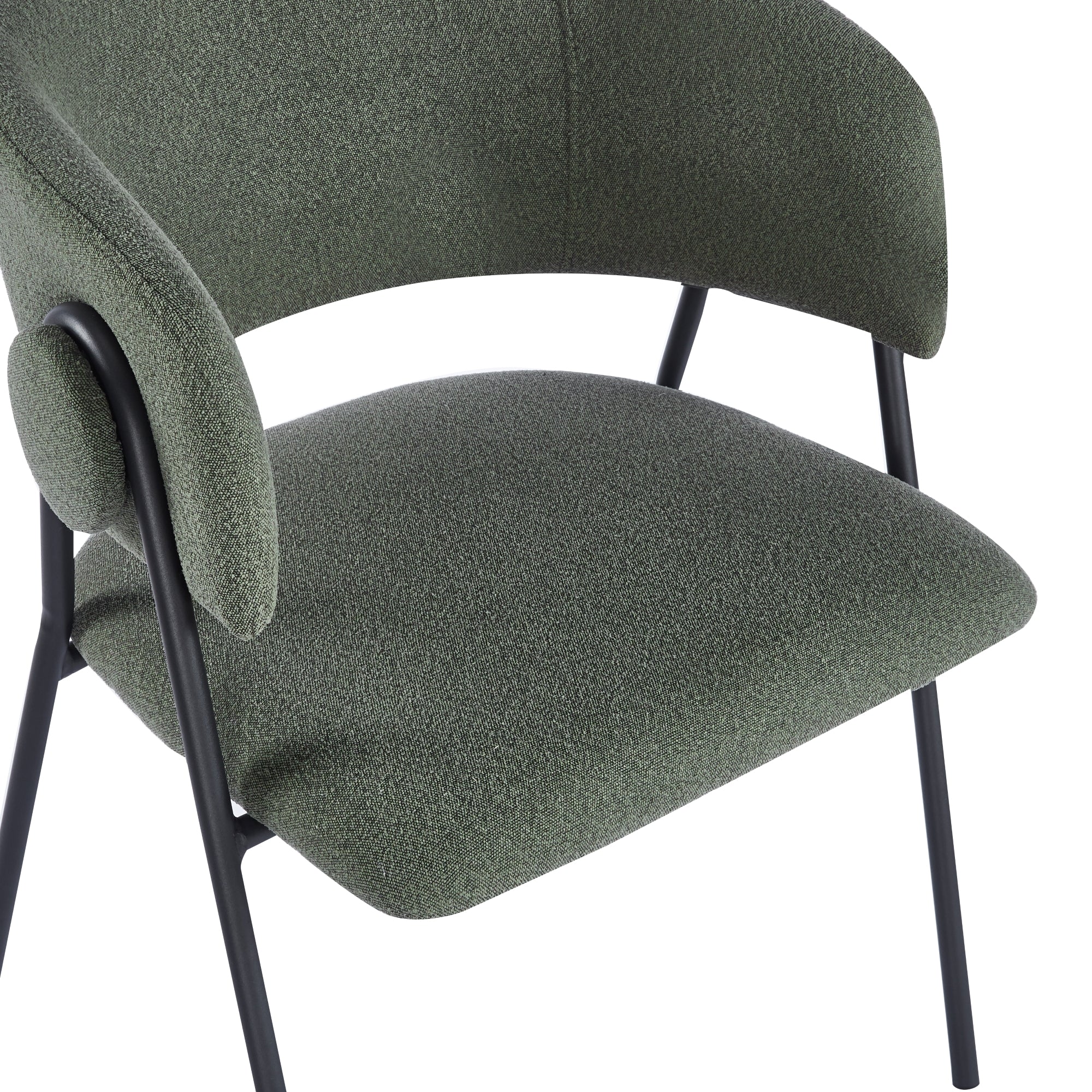 Shiro Dining Chairs – Set of 4 | Olive Green