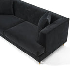Tribeca Velvet Sofa – 3 Seater | Black