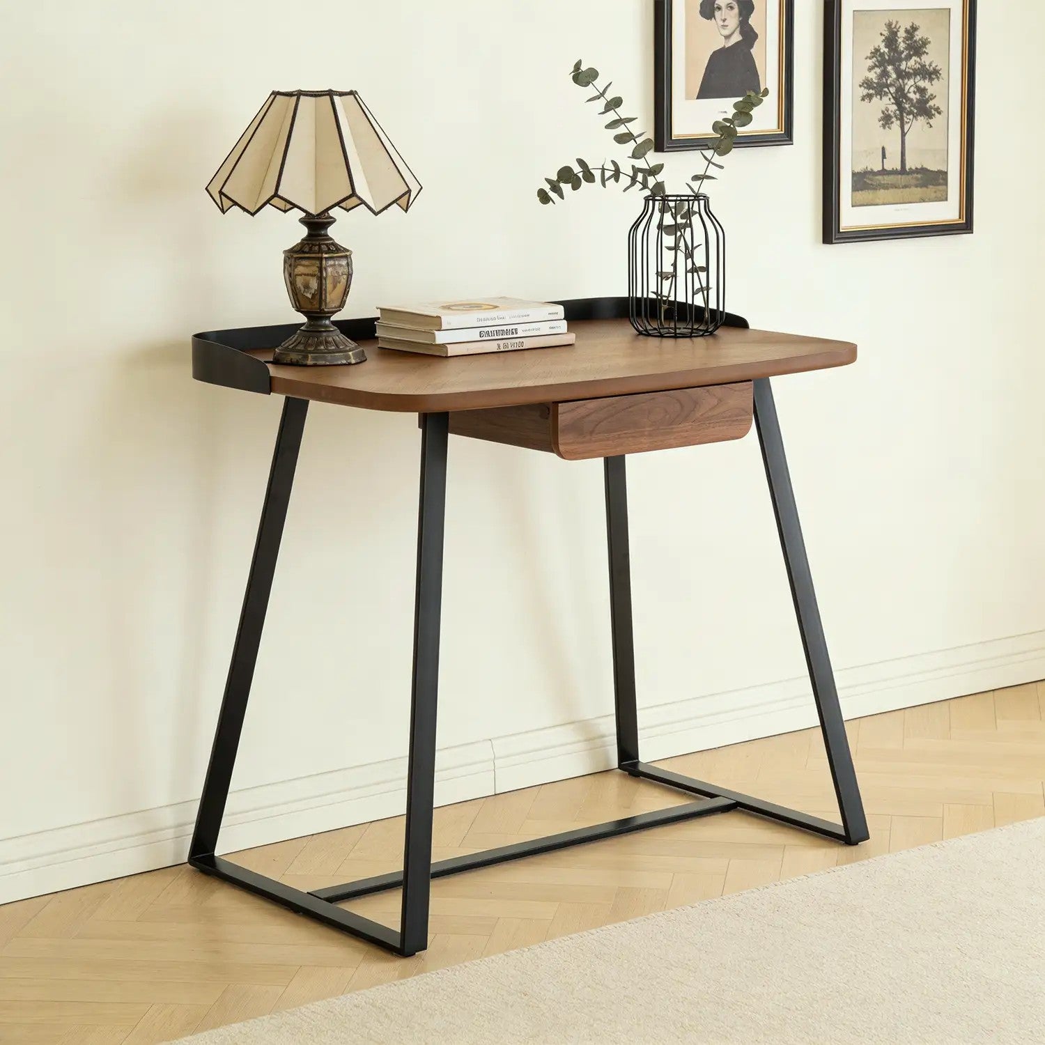 Vanta Dressing Table – One Drawer | Walnut