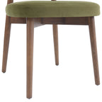 Valen Dining Chairs – Set of 2 | Olive Green