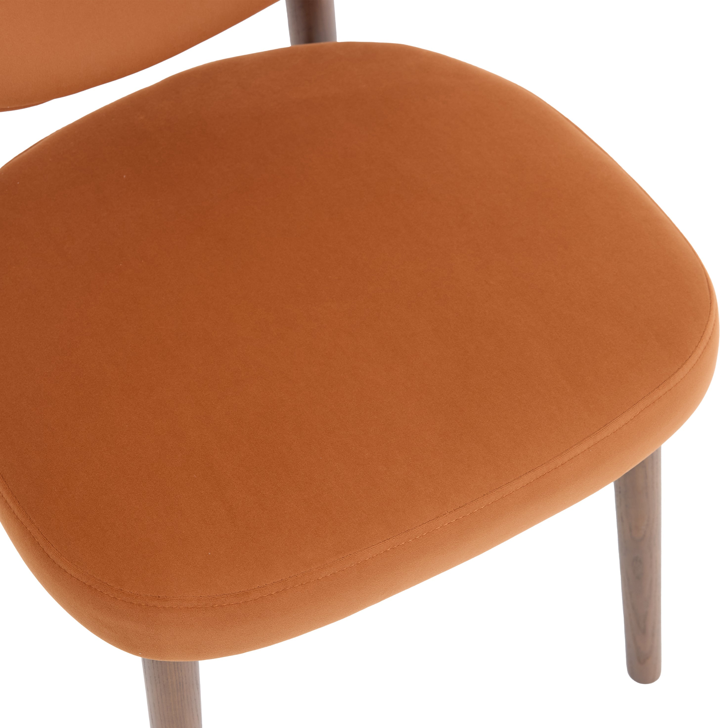 Valen Dining Chairs – Set of 2 | Rusty Orange