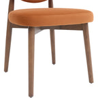 Valen Dining Chairs – Set of 2 | Rusty Orange