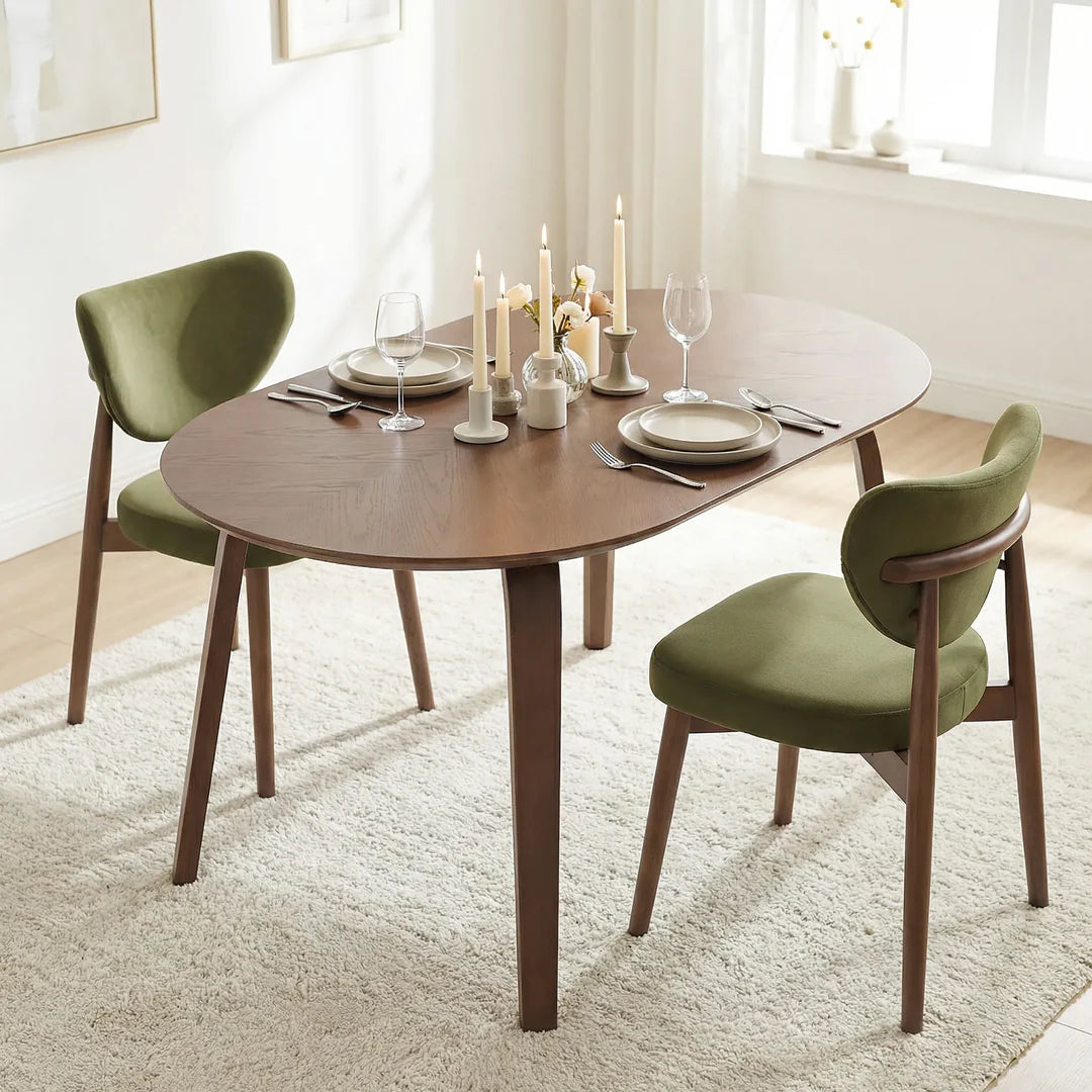 Birchstone Dining Table – Round Edge | Walnut