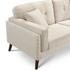 Vedic Sofa – 3 Seater | Beige