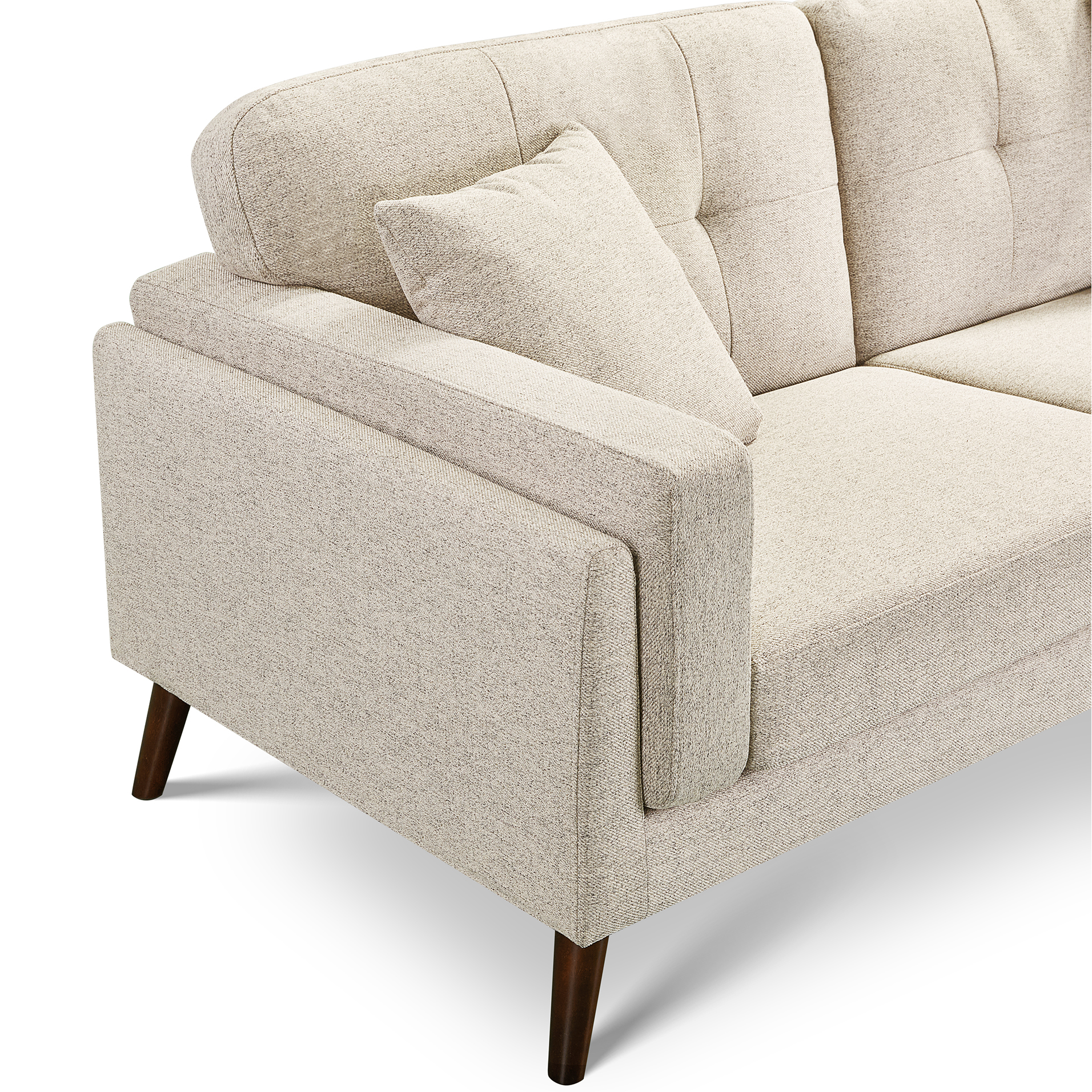 Vedic Sofa – 3 Seater | Beige
