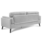 Gray sofa on a white background
